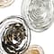 42" Black, Silver & Gold Metal Contemporary Wall Décor